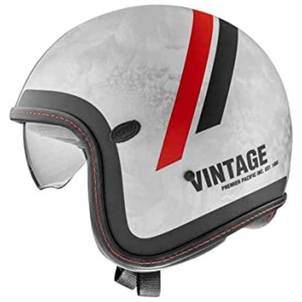 Premier Helmets Åben Ansigtshjelm 23 Vintageplatin Ed. Dr Do 92 22.06 Hvid XL