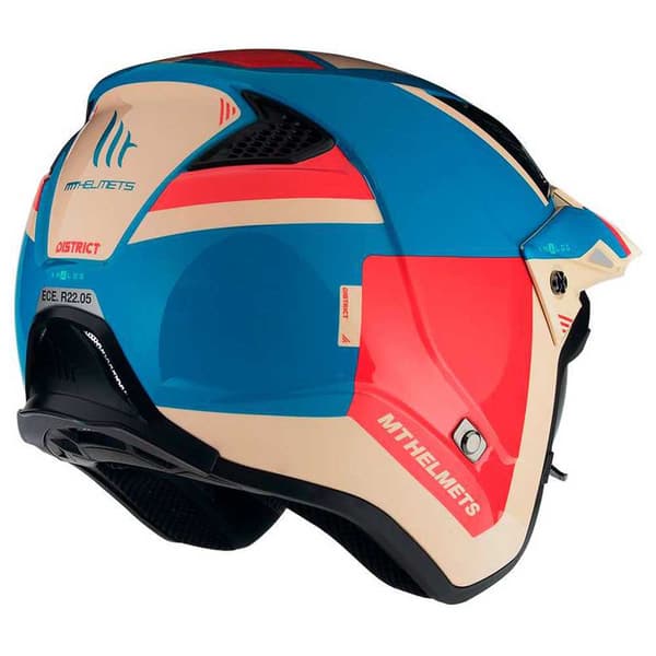 Mt Helmets Öppen Ansikts Hjälm District Sv S Analog Flerfärgad S