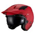 Miniatyrbillede 1 af 3: Mt Helmets Åben Ansigtshjelm District Sv S Solid Rød S