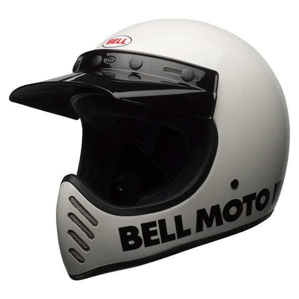 Bell Moto Motocross Kypärä Moto3 Classic Valkoinen S