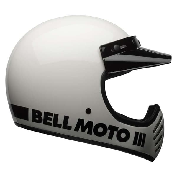Bell Moto Motocross Kypärä Moto3 Classic Valkoinen S