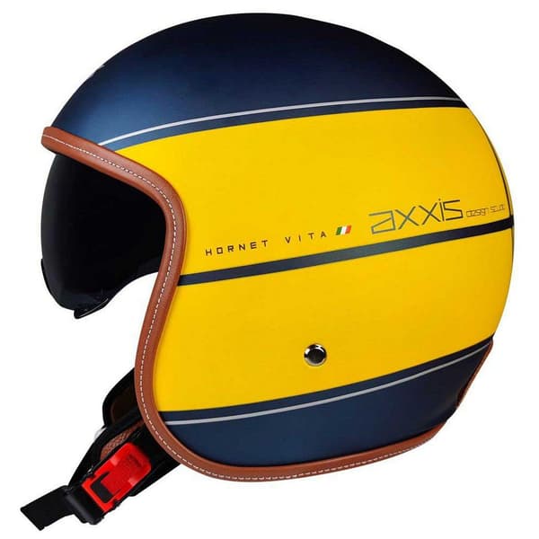 Axxis Åben Ansigtshjelm Of507sv Hornet Sv Vita Flerfarvet M