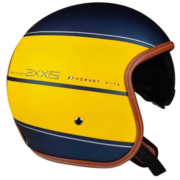 Axxis Åben Ansigtshjelm Of507sv Hornet Sv Vita Flerfarvet M