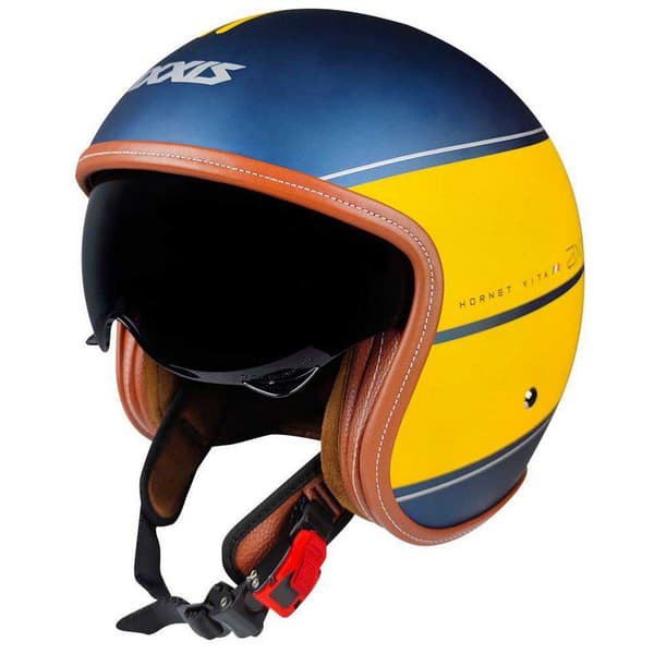 Axxis Åben Ansigtshjelm Of507sv Hornet Sv Vita Flerfarvet M