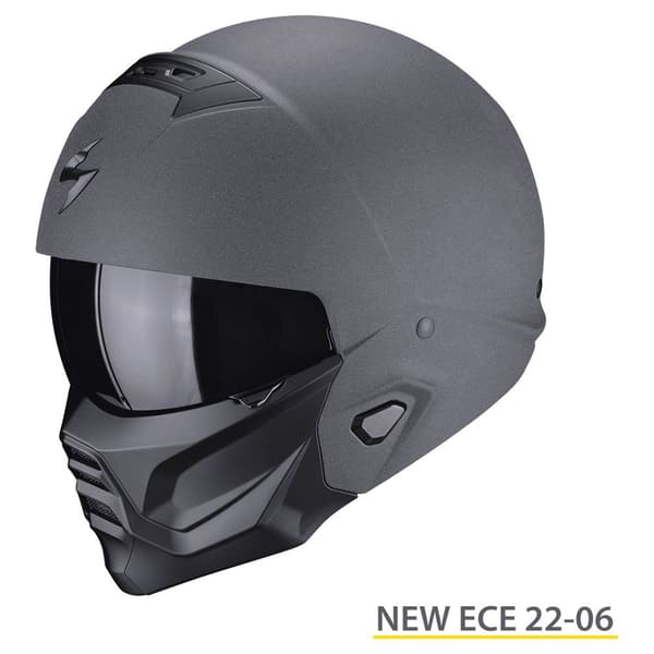 Scorpion Cabriolet Hjälm Exo-combat Ii Graphite Grå M