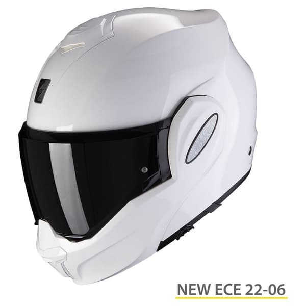 Scorpion Modulær Hjelm Exo-tech Evo Solid Hvid S