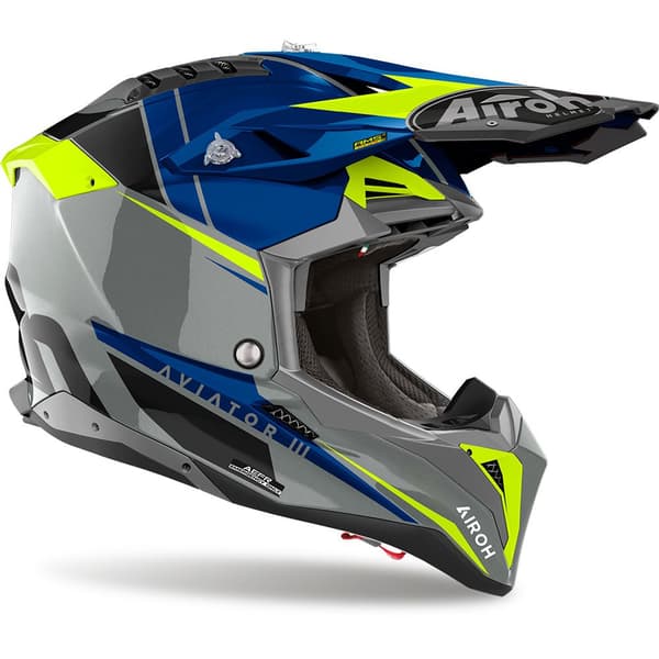 Airoh Motocrosshjälm Av3p18 Aviator 3 Push Flerfärgad M