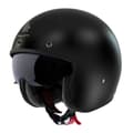 Miniatyrbillede 1 af 2: Mt Helmets Åben Ansigtshjelm Le Mans 2 Sv S Solid Sort M