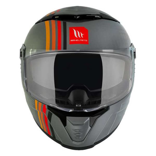 Mt Helmets Fullt Ansikte Hjälm Thunder 4 Sv Mil C2 Grå XS