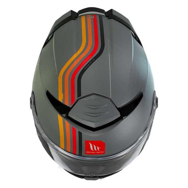 Mt Helmets Fullt Ansikte Hjälm Thunder 4 Sv Mil C2 Grå XS