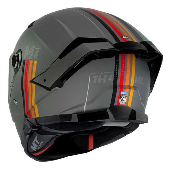 Mt Helmets Fullt Ansikte Hjälm Thunder 4 Sv Mil C2 Grå XS