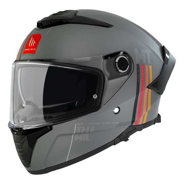 Mt Helmets Fullt Ansikte Hjälm Thunder 4 Sv Mil C2 Grå XS
