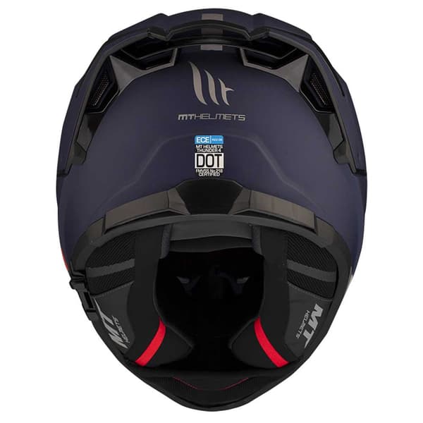 Mt Helmets Fullt Ansikte Hjälm Thunder 4 Sv Solid A7 Svart L