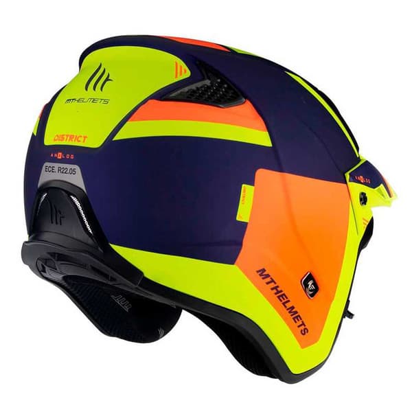 Mt Helmets Åben Ansigtshjelm District Sv S Analog Flerfarvet S