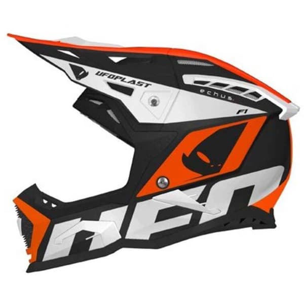 Ufo Motocrosshjälm Echus Orange,Svart S