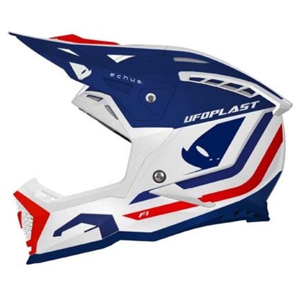 Ufo Motocross Kypärä Echus Valkoinen,Sininen S