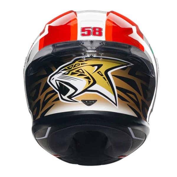 Agv Fuld Ansigtshjelm K6 S E2206 Mplk Rød,Hvid 2XL