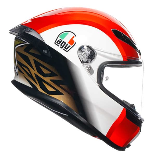 Agv Fuld Ansigtshjelm K6 S E2206 Mplk Rød,Hvid 2XL