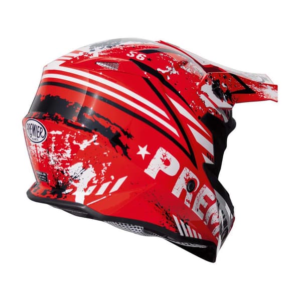 Premier Helmets Motocross Hjelm 23 Exige Zx2 22.06 Rød,Hvid XL