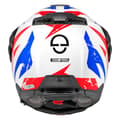 Miniatyrbild 3 av 4: Schuberth Terränghjälm E2 Explorer Vit,Blå XL
