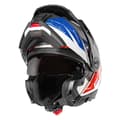 Miniatyrbild 4 av 4: Schuberth Terränghjälm E2 Explorer Vit,Blå XL
