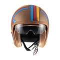 Miniatyrbild 3 av 4: Premier Helmets Öppen Ansikts Hjälm 23 Vintageplatin Ed. Bos Ex Bm 22.06 Brun L