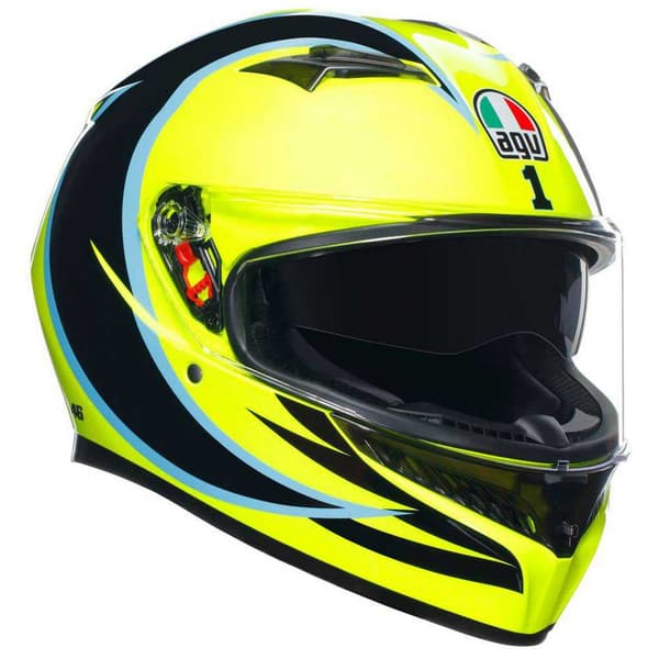 Agv Fuld Ansigtshjelm K3 E2206 Mplk Gul S