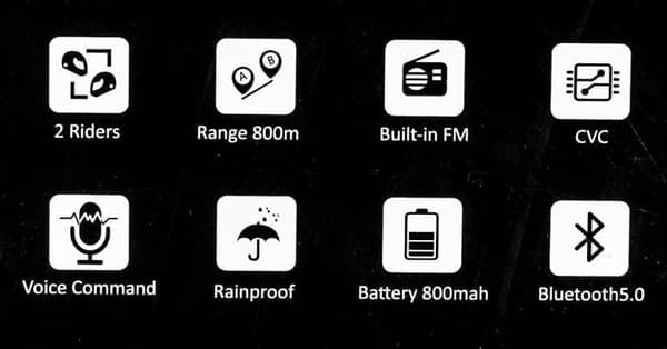 NIGHTHAWK BLUETOOTH MATT SVART S8X BLUETOOTH 5.1 MC HJELM DS5