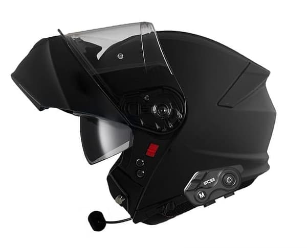 NIGHTHAWK BLUETOOTH MATT SVART S8X BLUETOOTH 5.1 MC HJELM DS5