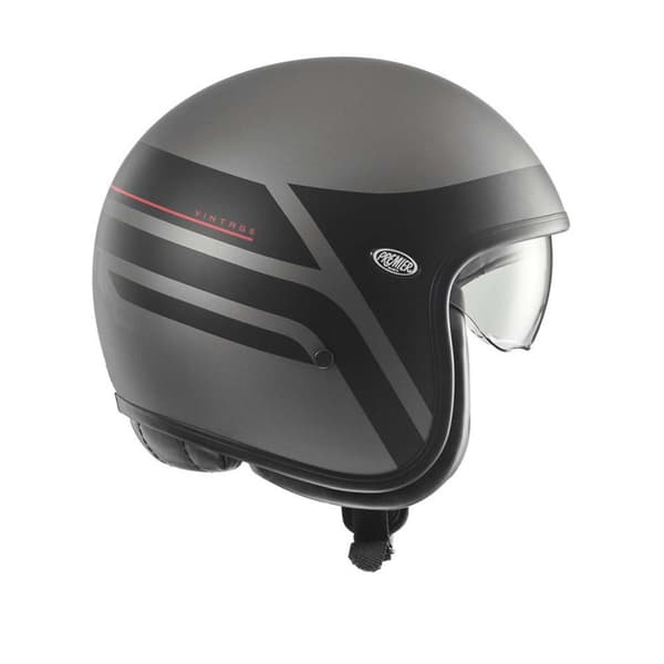 Premier Helmets Öppen Ansikts Hjälm 23 Vintage K17 Bm 22.06 Svart L