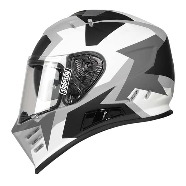 Simpson Koko Kasvot Kypärä Venom Valkoinen XL