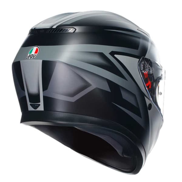 Agv Fuld Ansigtshjelm K3 E2206 Mplk Sort,Grå XL
