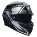 Miniatyrbillede 1 af 6: Agv Fuld Ansigtshjelm K3 E2206 Mplk Sort,Grå XL