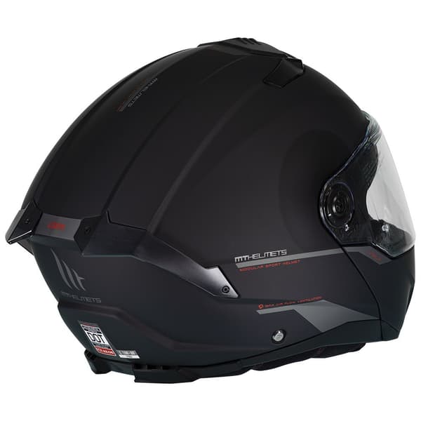 Mt Helmets Modulær Hjelm Atom 2 Sv Solid  M