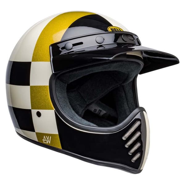 Bell Moto Motocross Hjelm Moto3 Atwlyd Orbit Hvid,Sort S