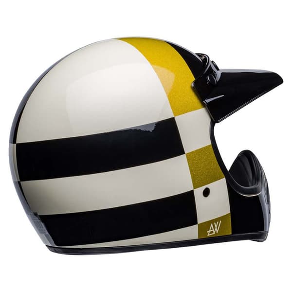 Bell Moto Motocross Hjelm Moto3 Atwlyd Orbit Hvid,Sort S