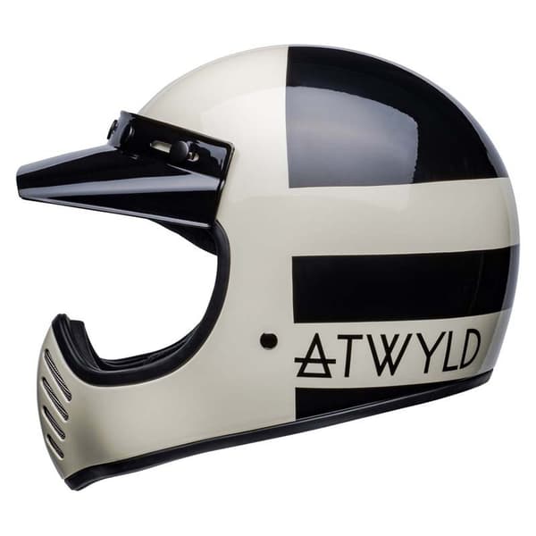 Bell Moto Motocross Hjelm Moto3 Atwlyd Orbit Hvid,Sort S