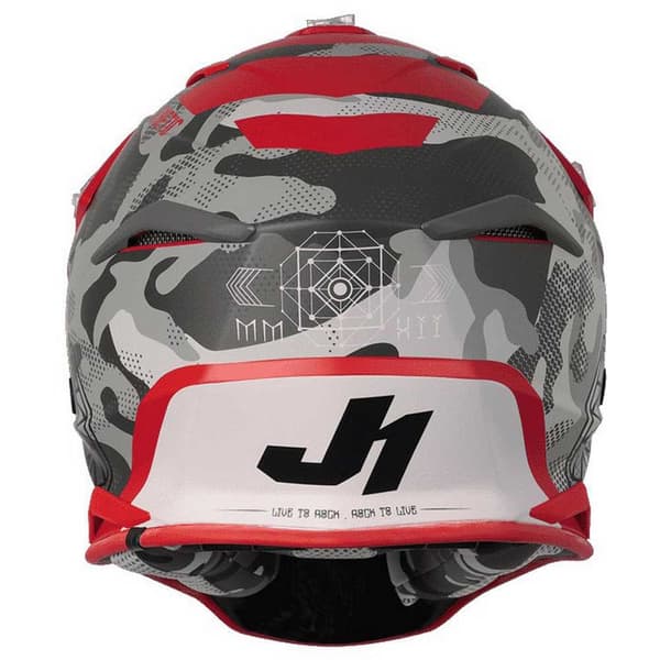 Just1 Off-road Hjelm J39 Kinetic Camo Rød XS