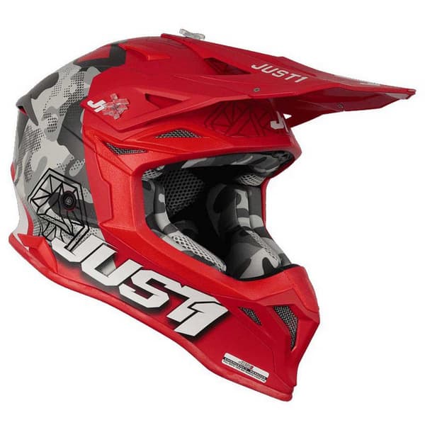Just1 Off-road Hjelm J39 Kinetic Camo Rød XS