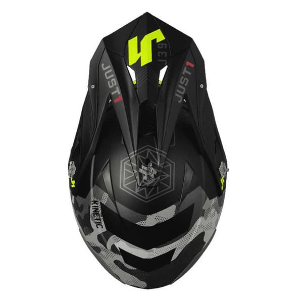 Just1 Off-road Hjelm J39 Kinetic Camo Sort XS