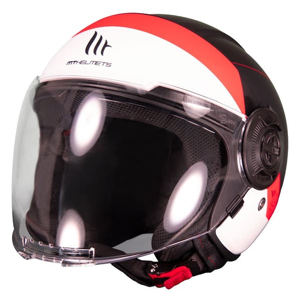 Mt Helmets Öppen Ansikts Hjälm Viale Sv S 68 Unit Röd,Svart S