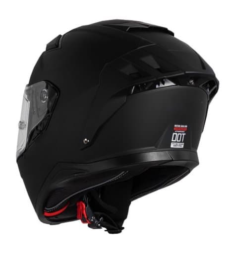 DARKRIDER ECHO EN 22-06 MATT SORT SOLSKÆRM MOTORCYKELHJELM MCV DS5