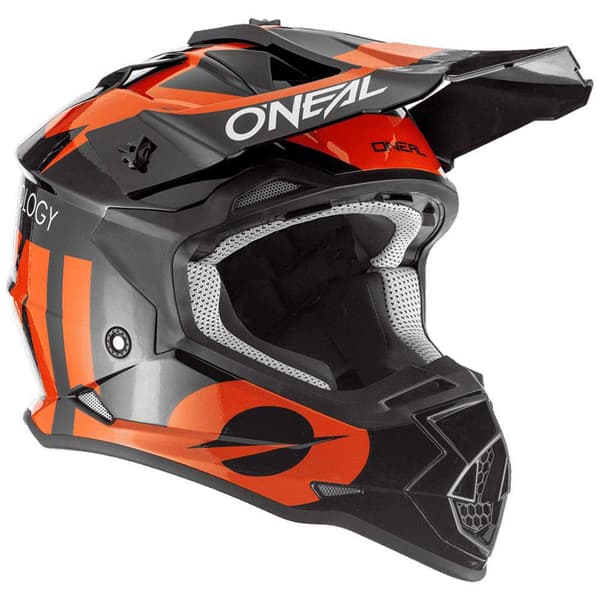Oneal Motocross Hjelm 2 Series Slick Orange,Sort S