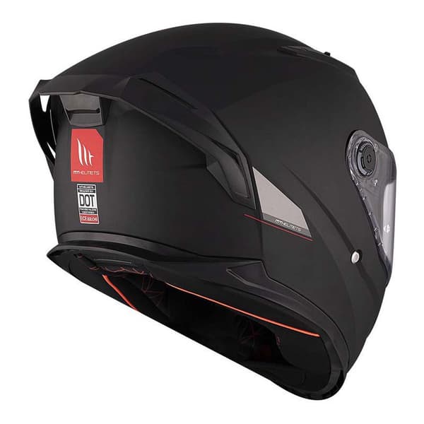 Mt Helmets Fuld Ansigtshjelm Braker Sv Solid  M