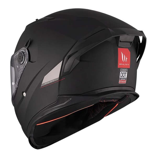 Mt Helmets Fuld Ansigtshjelm Braker Sv Solid  M