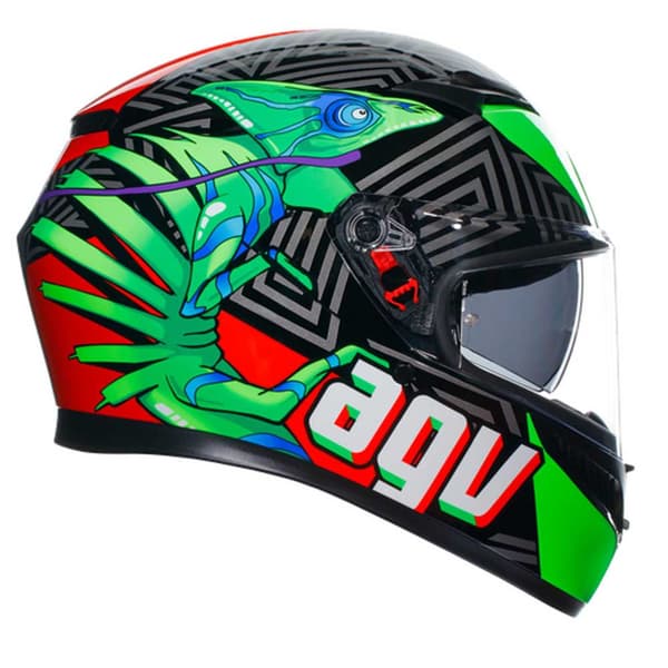 Agv Fullt Ansikte Hjälm K3 E2206 Mplk Svart M