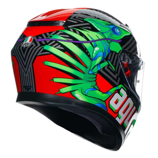 Agv Fullt Ansikte Hjälm K3 E2206 Mplk Svart M