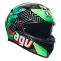 Miniatyrbild 1 av 7: Agv Fullt Ansikte Hjälm K3 E2206 Mplk Svart M