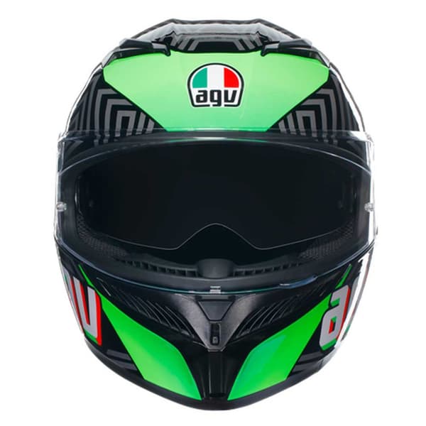 Agv Fuld Ansigtshjelm K3 E2206 Mplk Sort S