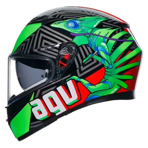 Agv Fuld Ansigtshjelm K3 E2206 Mplk Sort S
